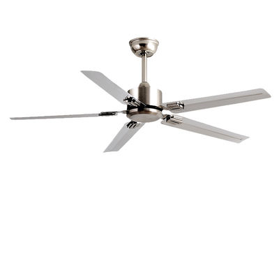 Srebrowy nowoczesny wentylator LED ECO 52 3 Blade