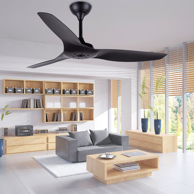 ABS Blade Amerykańskie wentylatory sufitowe Salon Czarny 52-calowy wentylator sufitowy