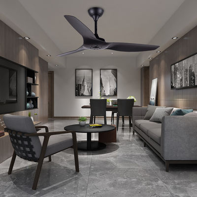ABS Blade Amerykańskie wentylatory sufitowe Salon Czarny 52-calowy wentylator sufitowy