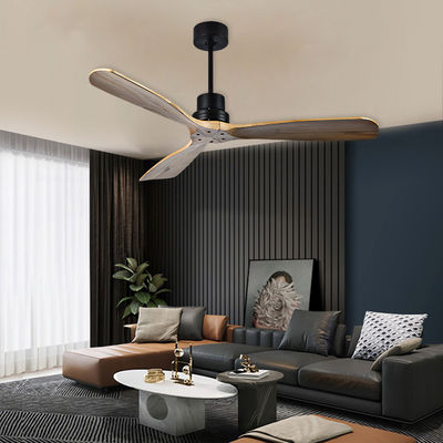 ECO 52 Fener sufitowy z masywnego drewna Fener sufitowy z naturalnego drewna z światłem