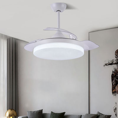 3 kolory regulowane lampy lampy sufitowe lampy 36-calowe zdalnie sterowane niewidzialny wentylator sufitowy ze światłem