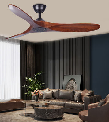 Dekoracyjny 60In ECO Fans 3 Blade Wooden Ceiling Fan Z Światłem