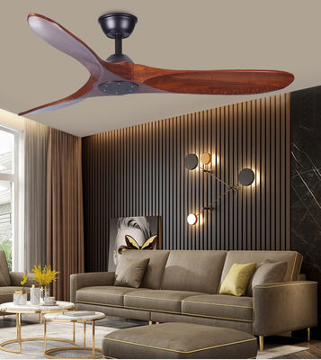 Dekoracyjny 60In ECO Fans 3 Blade Wooden Ceiling Fan Z Światłem