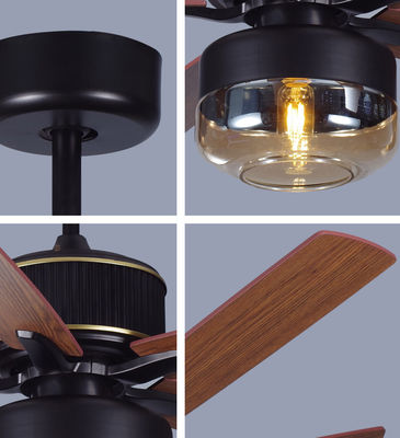 Plywood Blades 52 Inch American Ceiling Fans For Bedroom With Light (Fans sufitowe dla sypialni z światłem)
