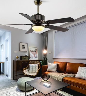 Plywood Ceiling Fan 52 Inch With Light Współczesne wentylatory sufitowe z światłami LED