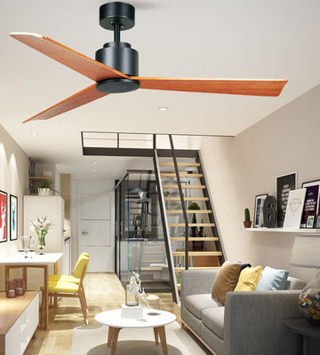 52 Casa Delta Wing Sufit Fan Z Prawdziwym Drewnem Łopatki Niski Hałas