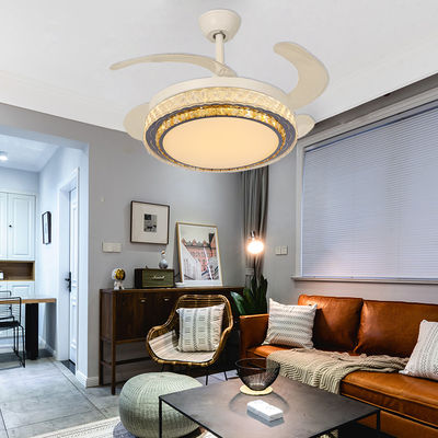 DC Smart Low Profile Ceiling Fan Wciągalny Wylotowiec Stropny Z Światłem